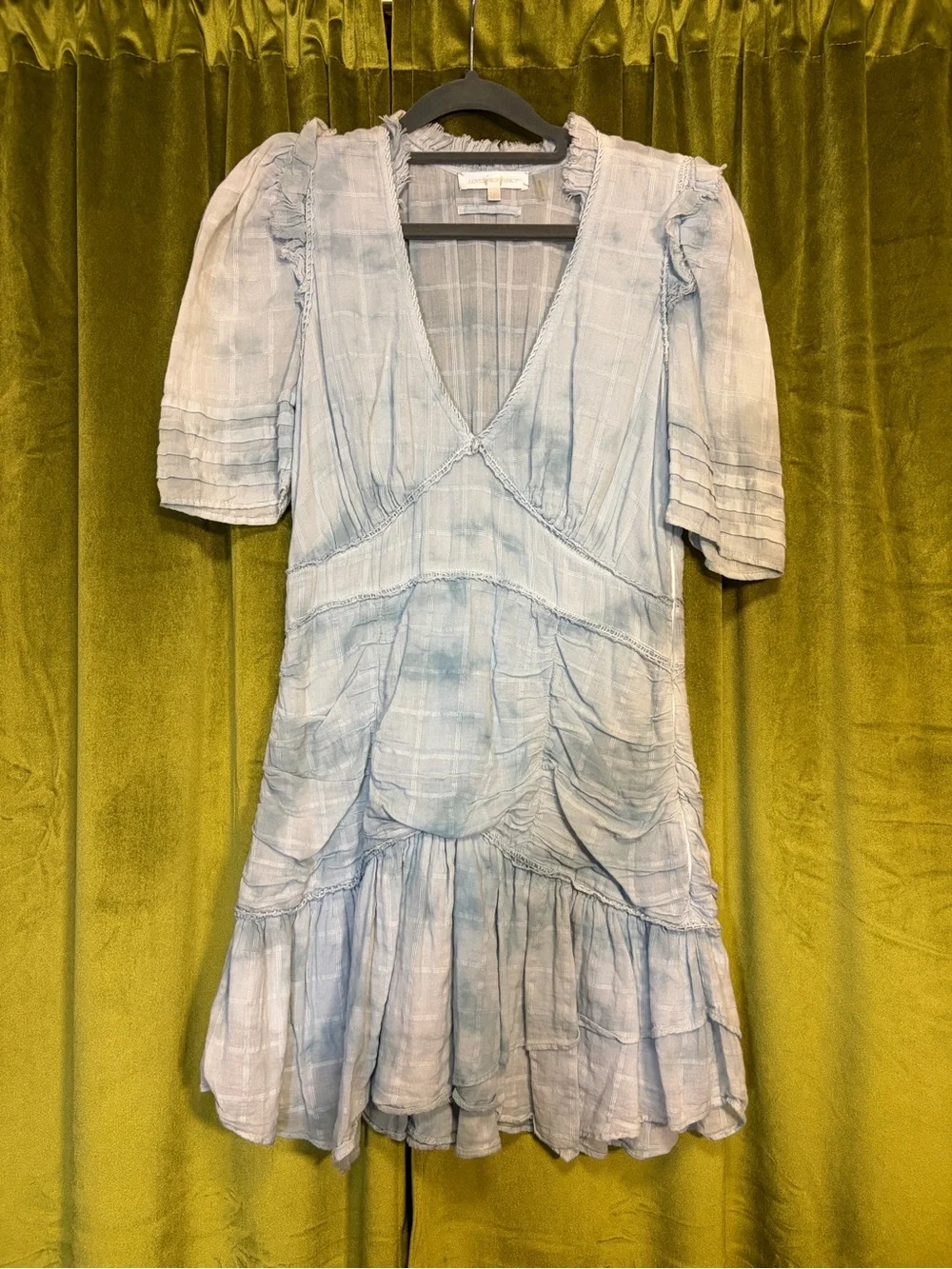 LoveShackFancy | Dresses | Love Shack Fancy Arlo Tie Dyed Mini Dress In  Blue Grey Size 4 Retail 325 | Poshmark